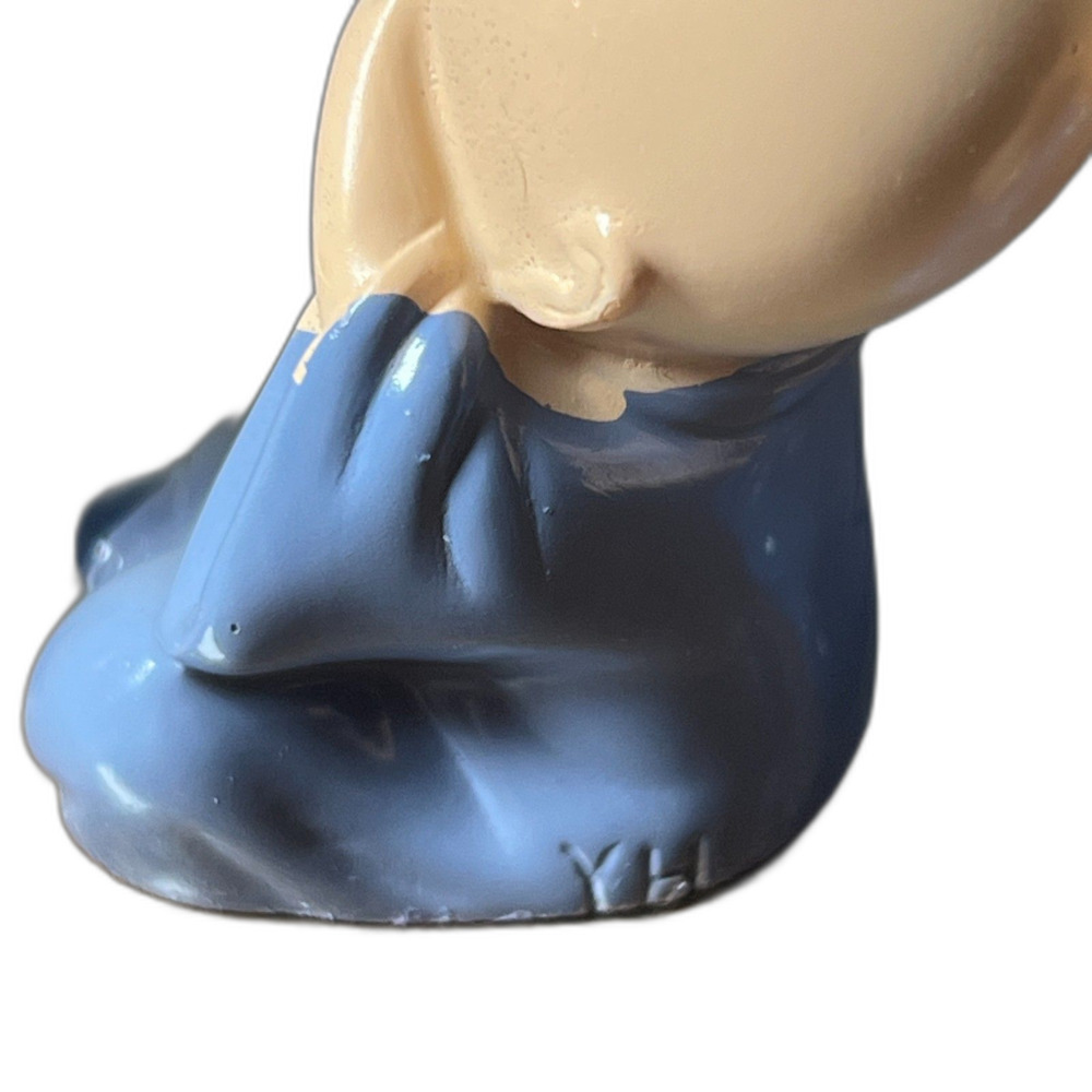 Set of 4 Monk Figurines - See No Evil, Hear No Evil, Speak No Evil, Do No Evil - Picture 7 of 9